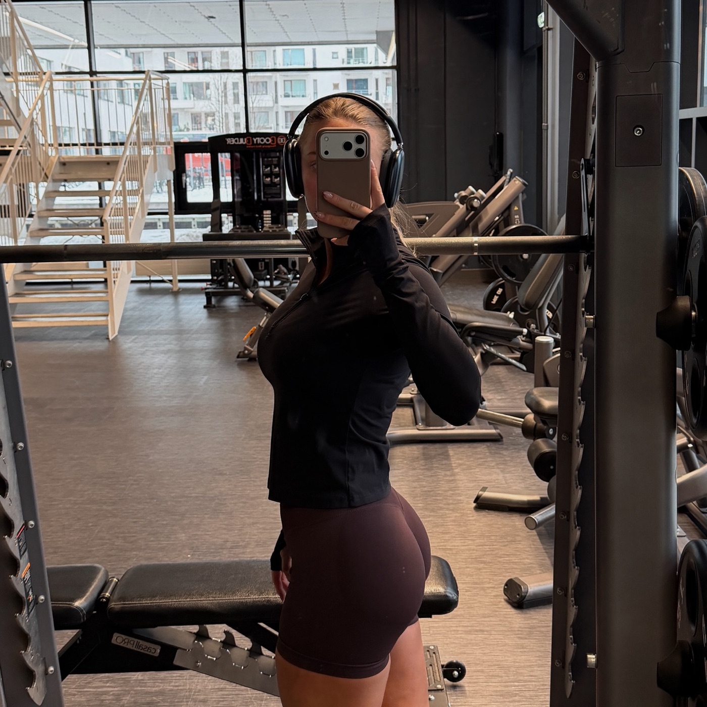 Olivia i fitnesscentret